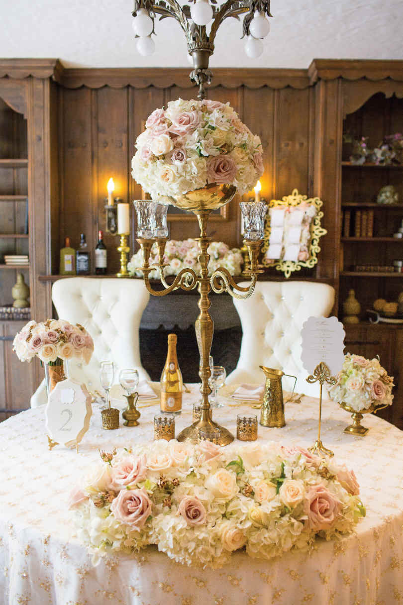 sweetheart bridal table