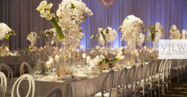 ELEGANT WHITE ORCHID BALLROOM WEDDING