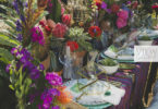 table setting with a boho feel