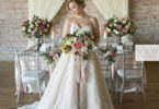 Draped Backdrop For A Rustic Wedding