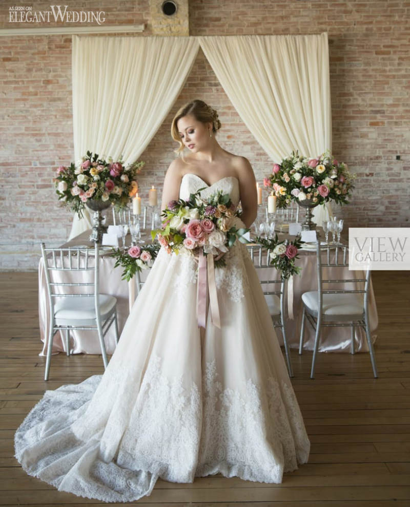 Draped Backdrop For A Rustic Wedding