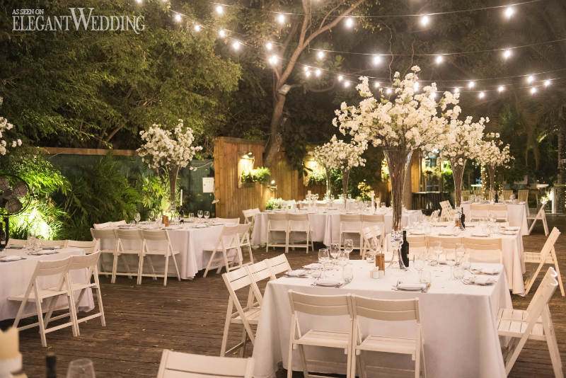 String Light Wedding Tables