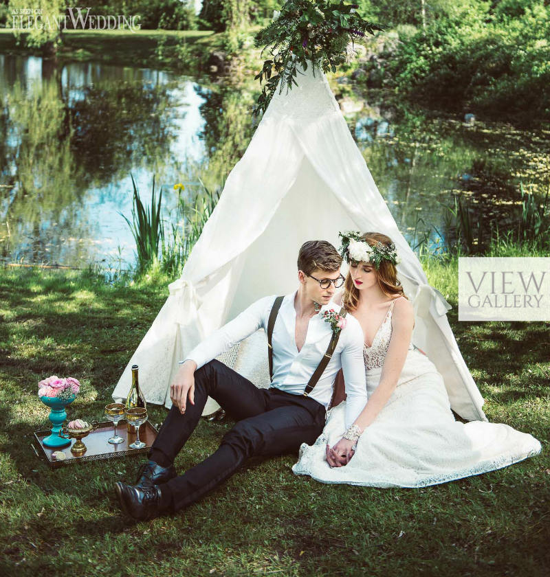 Bohemian Teepee Wedding Ideas