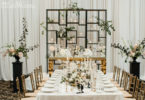 Geometric Wedding Candle Display