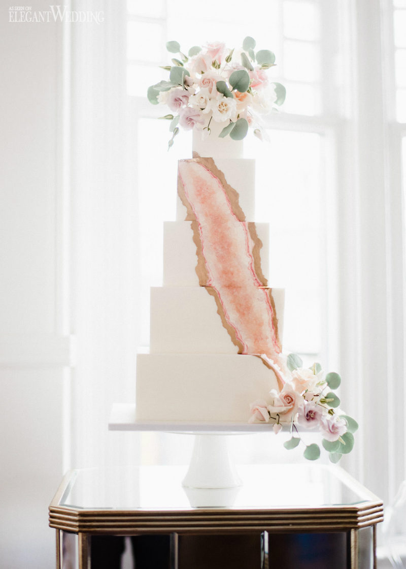 Geode Wedding Cake
