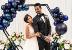 Midnight Blue Wedding Inspo with Balloons