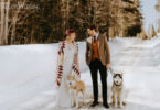 Natural Bohemian Winter Wedding in Quebec