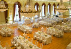 An Elegant White & Gold Wedding Reception