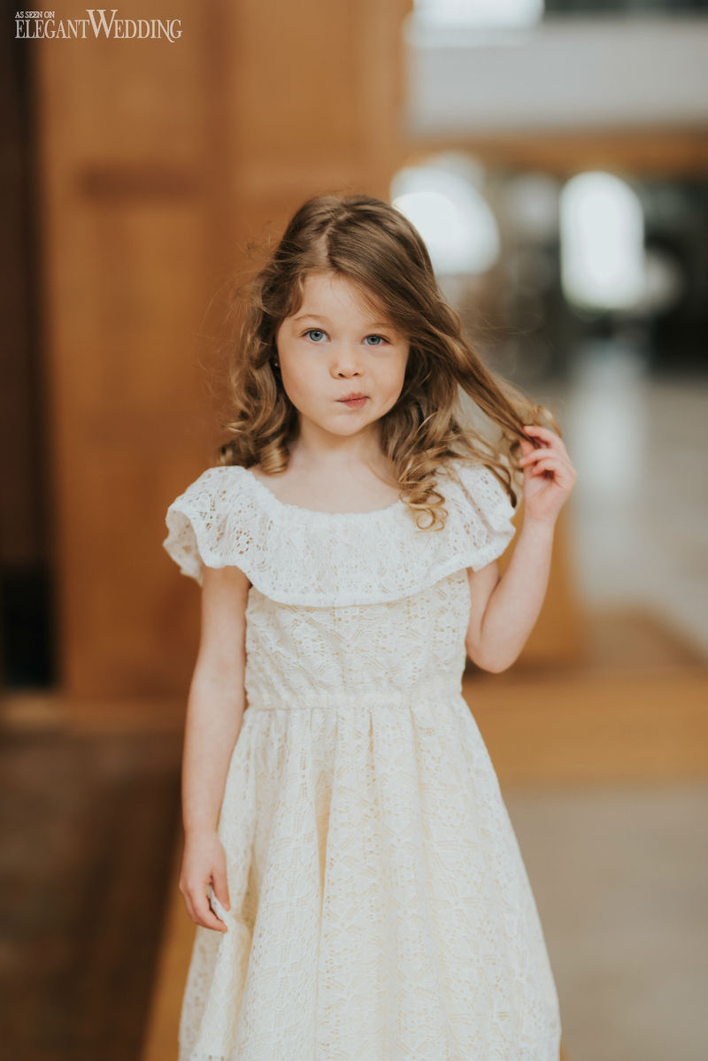 The Sweetest Flower Girl Dresses in Montreal ElegantWedding