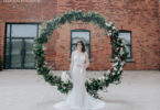 Urban Emerald Wedding with Hanging Greenery