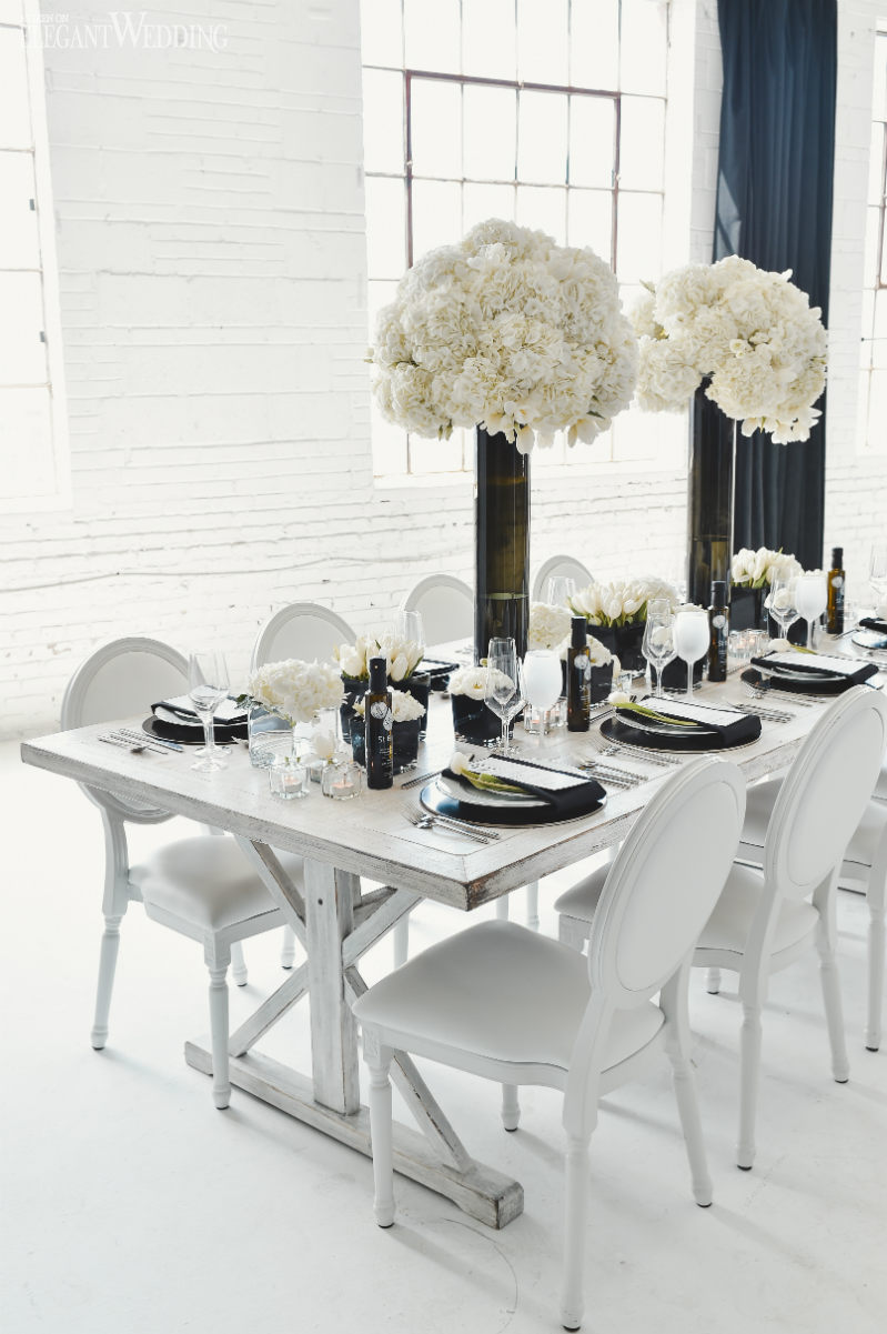 Black and White Wedding Theme