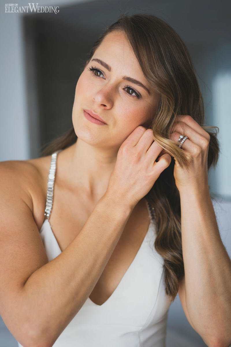 elegant wedding real wedding studio baron photography3 an intimate wedding celebration, bride getting ready