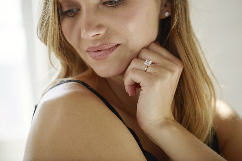 Clean Origin_princess cut solitiare find the perfect engagement ring