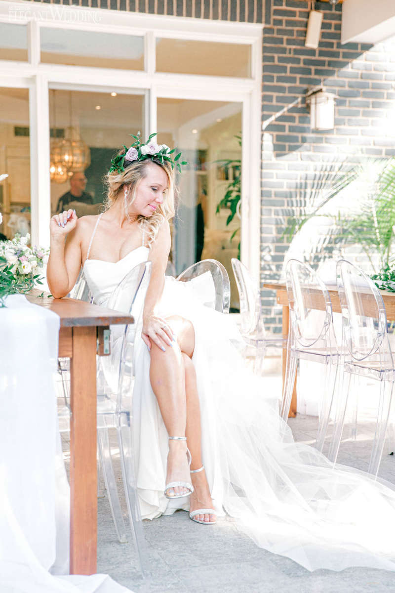 micro garden wedding tania semper85 bride in a micro wedding in a garden