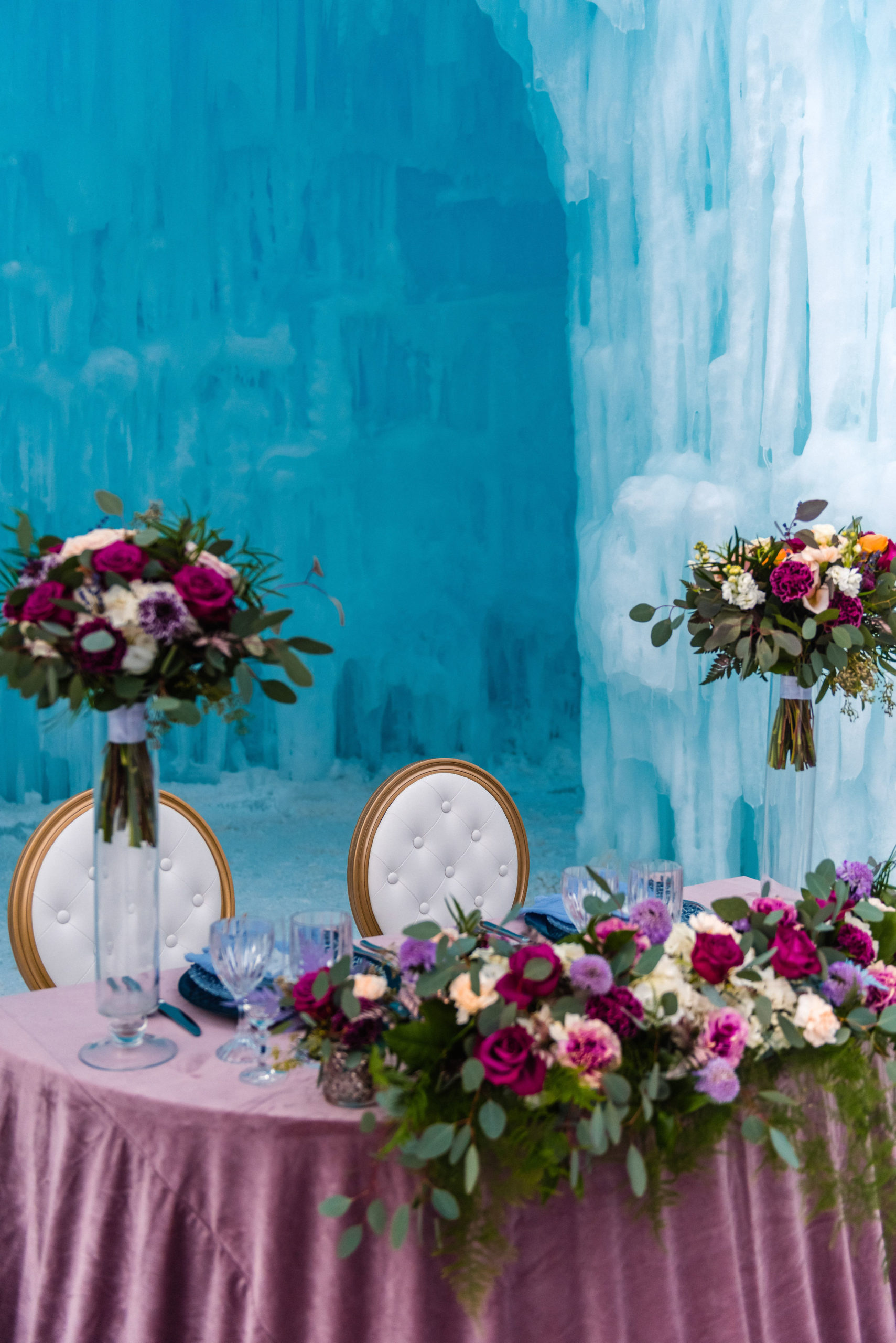 Edmonton Wedding Ice Castle Rhiannon Sarah Photography winter wedding theme