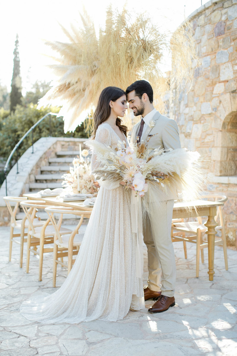 pampas grass floral arrangments