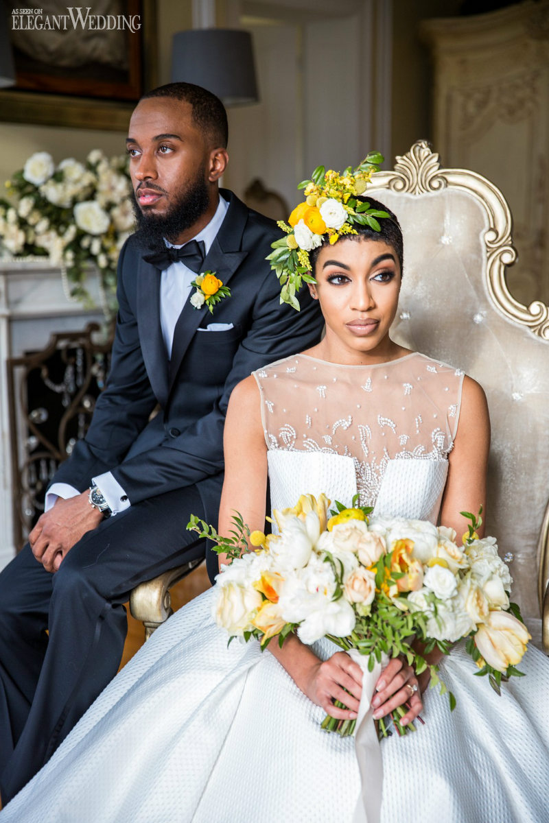 ROMANTIC WEDDING THEME16 bride and groom in a gorgeous estate wedding theme