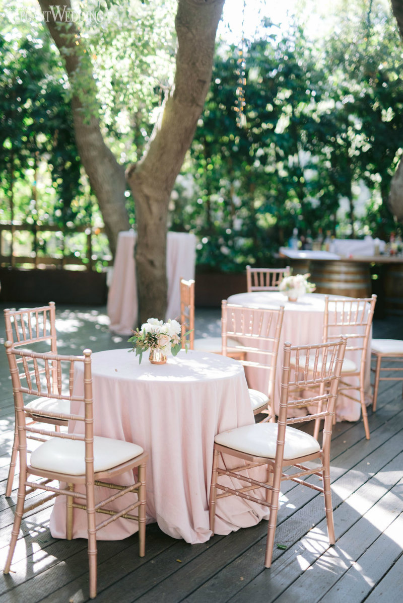 GARDEN WEDDING INSPIRATION68 honour table for a pink and white rustic wedding theme