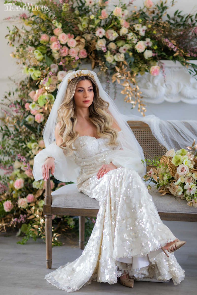 Modern renaissance wedding dress shop
