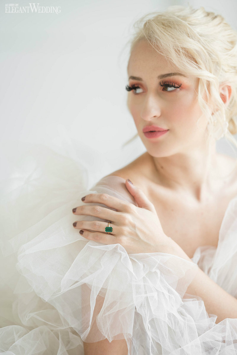 elegant wedding with a pop of color61