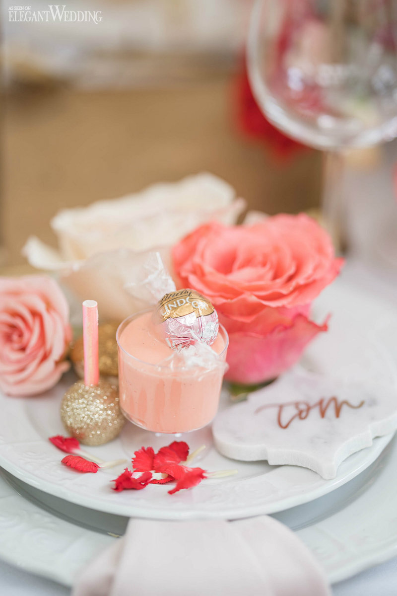 elegant wedding with a pop of color84