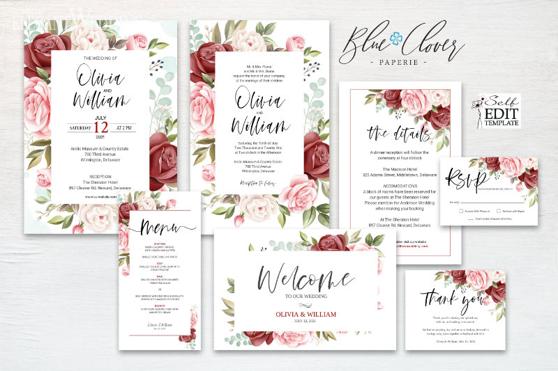 ROMANCE-BUNDLE wedding invitations