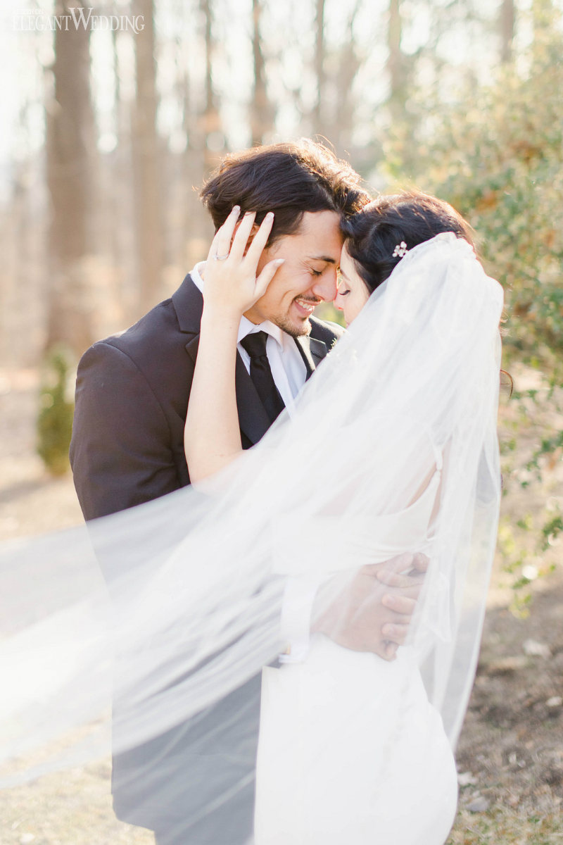 Slate Blue Parisian Styled Wedding_LB Photography_IMG_4506_low bride and groom in a romantic wedding
