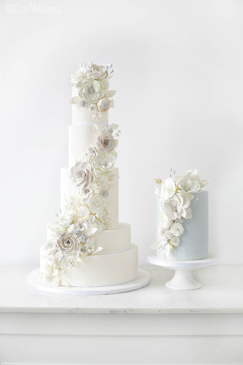 le rouge florist blue wedding theme15 blue and white wedding cakes