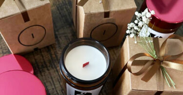 candles for wedding favours