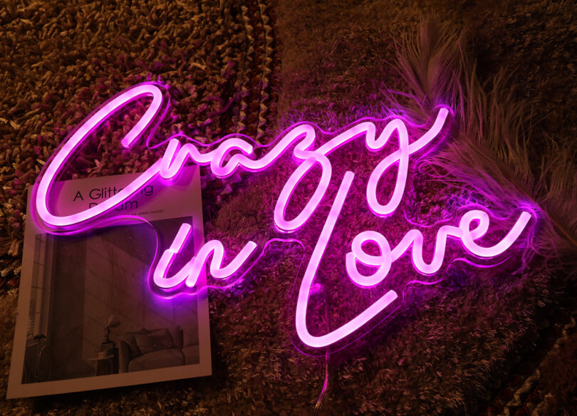 crazy in love neon sign