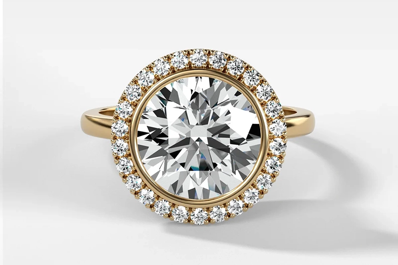BEZELSETHALORINGWITHROUNDCUTyellow_1200x round diamond ring