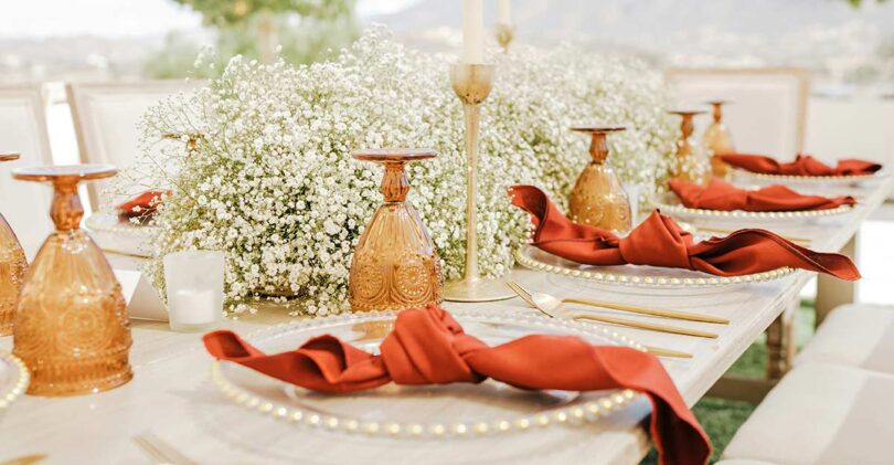 luxe wedding napkins