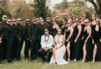 bridal party with sunglasses