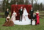 red and white wedding theme