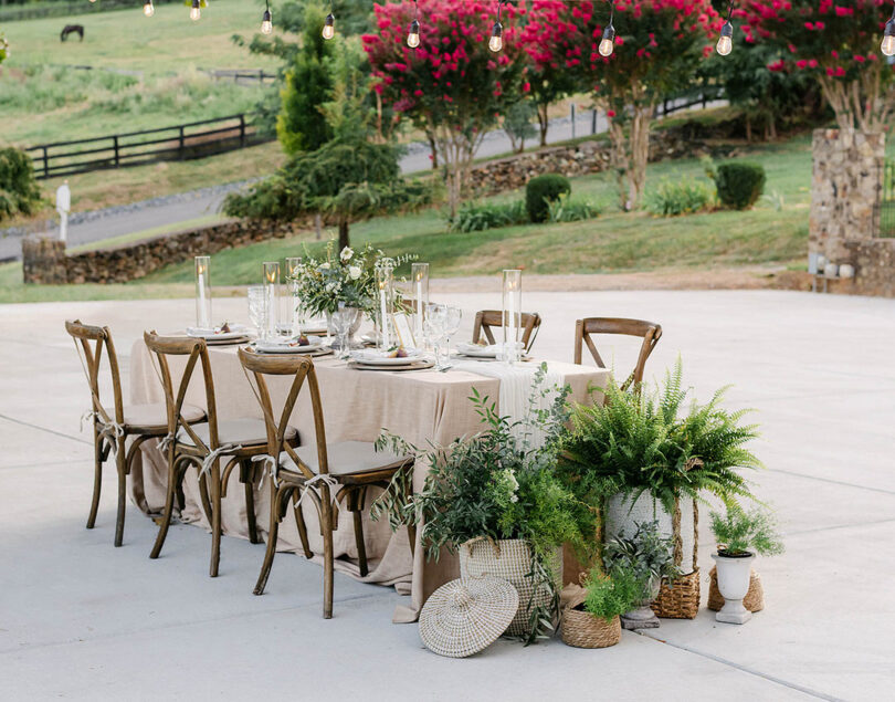 Greece inspired wedding table theme