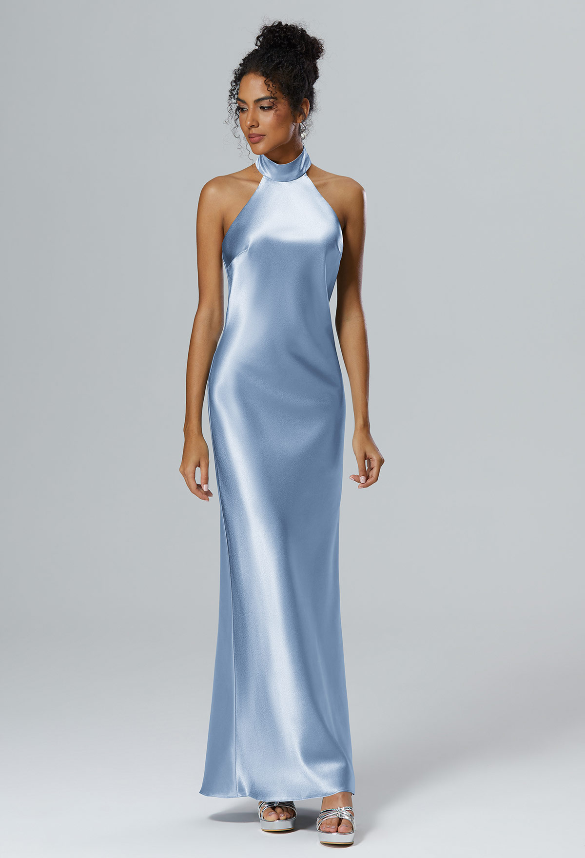 blue bridesmaid dress