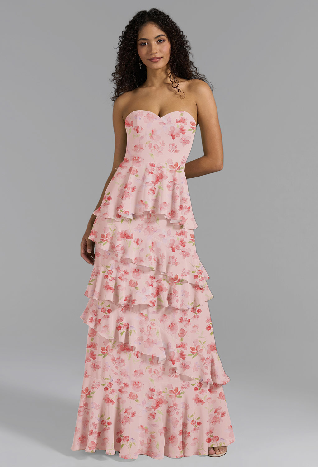 floral bridesmaid dress