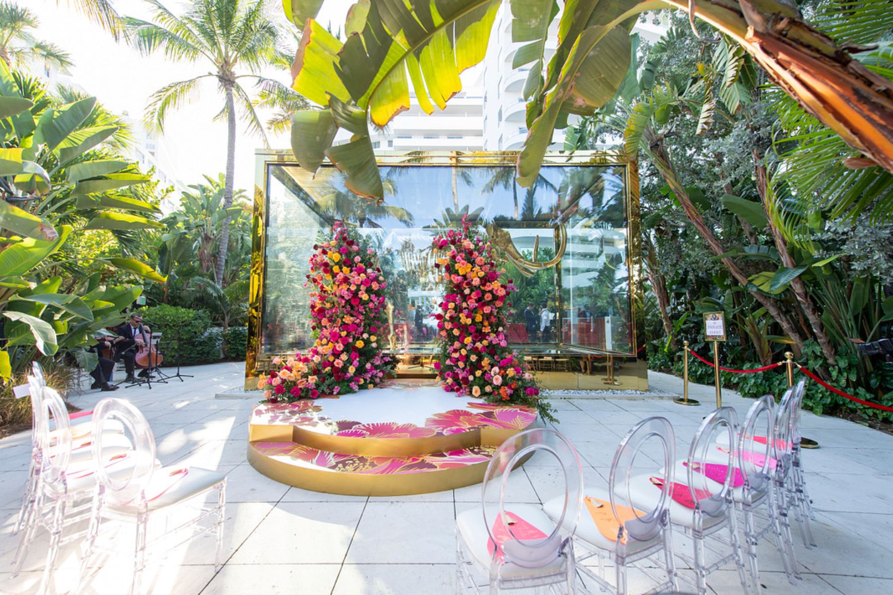 stunning south beach wedding