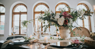 garden wedding in the home