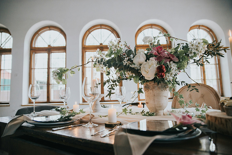 garden wedding in the home