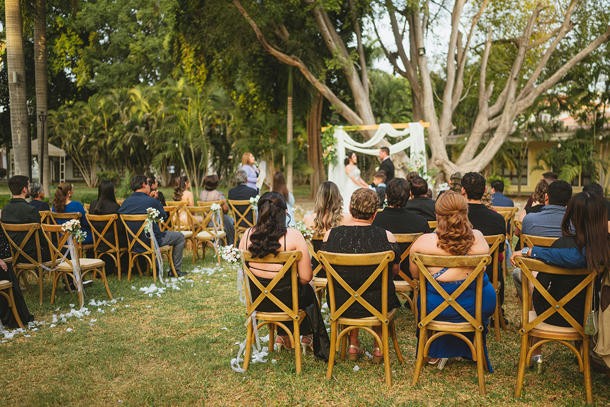 back yard wedding