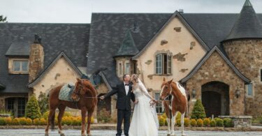 rustic wedding theme with horses