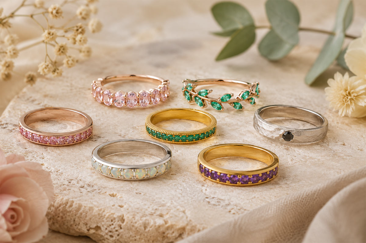 unique-gemstone-wedding-bands-guide Unique Gemstone Wedding Bands Guide